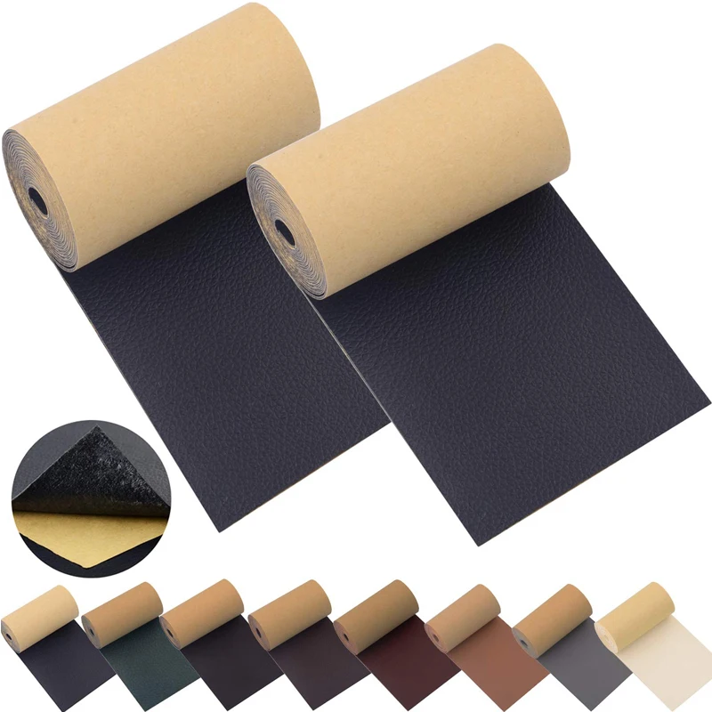 

DIY 3" X 60" Self Adhesive Sofa Leather Repair Patches Tape Patch Cuttable Furniture Sofa Vinyl Car Seat Sofa First Aid Patches