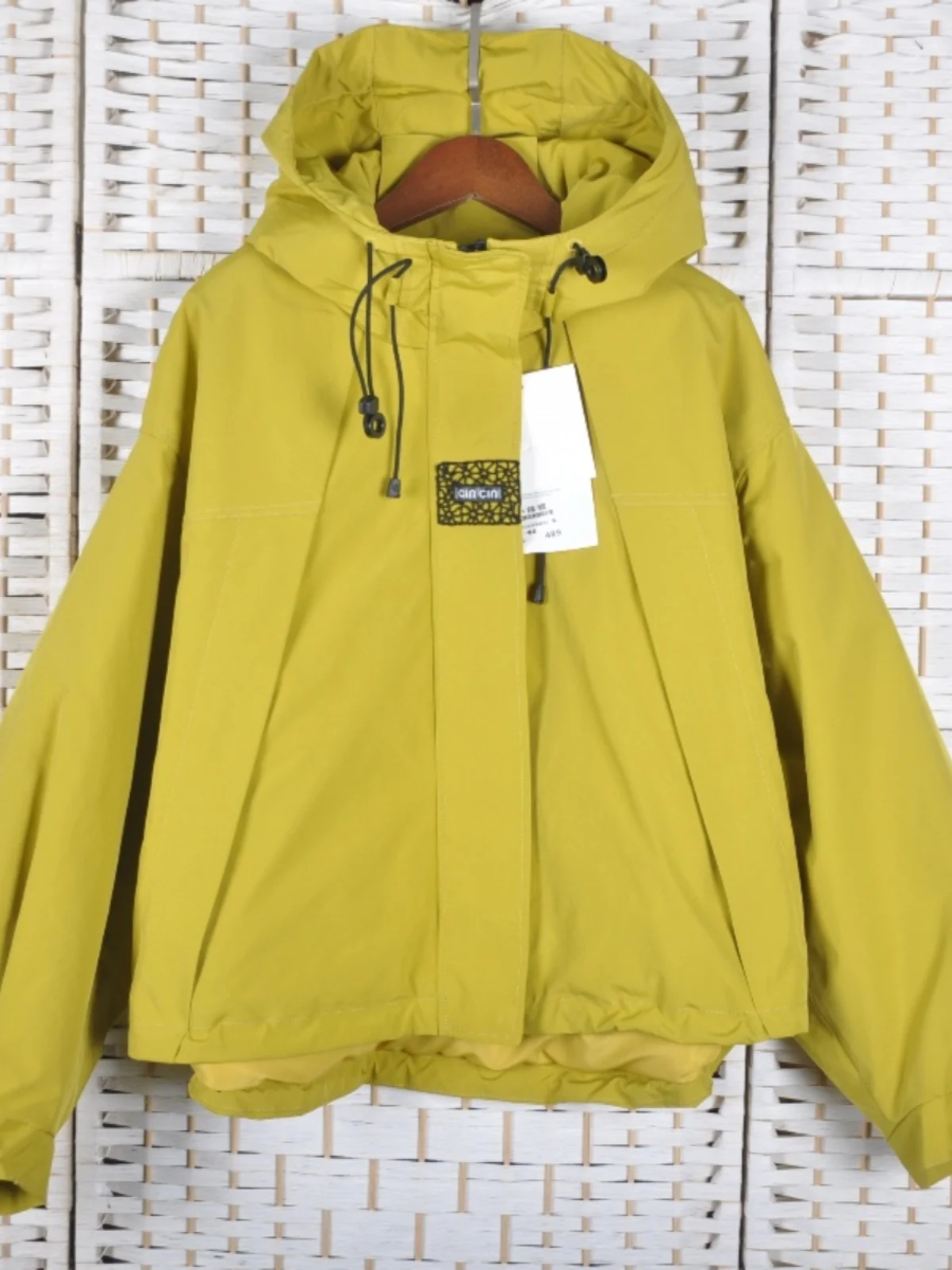 Abxn Anbini 92 Winter New Women clothes Hood Thickened Quilted Jacket Small Casual Short coat