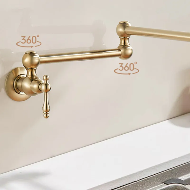 Складной смеситель с двумя ручками прочный керамический кран для холодной и