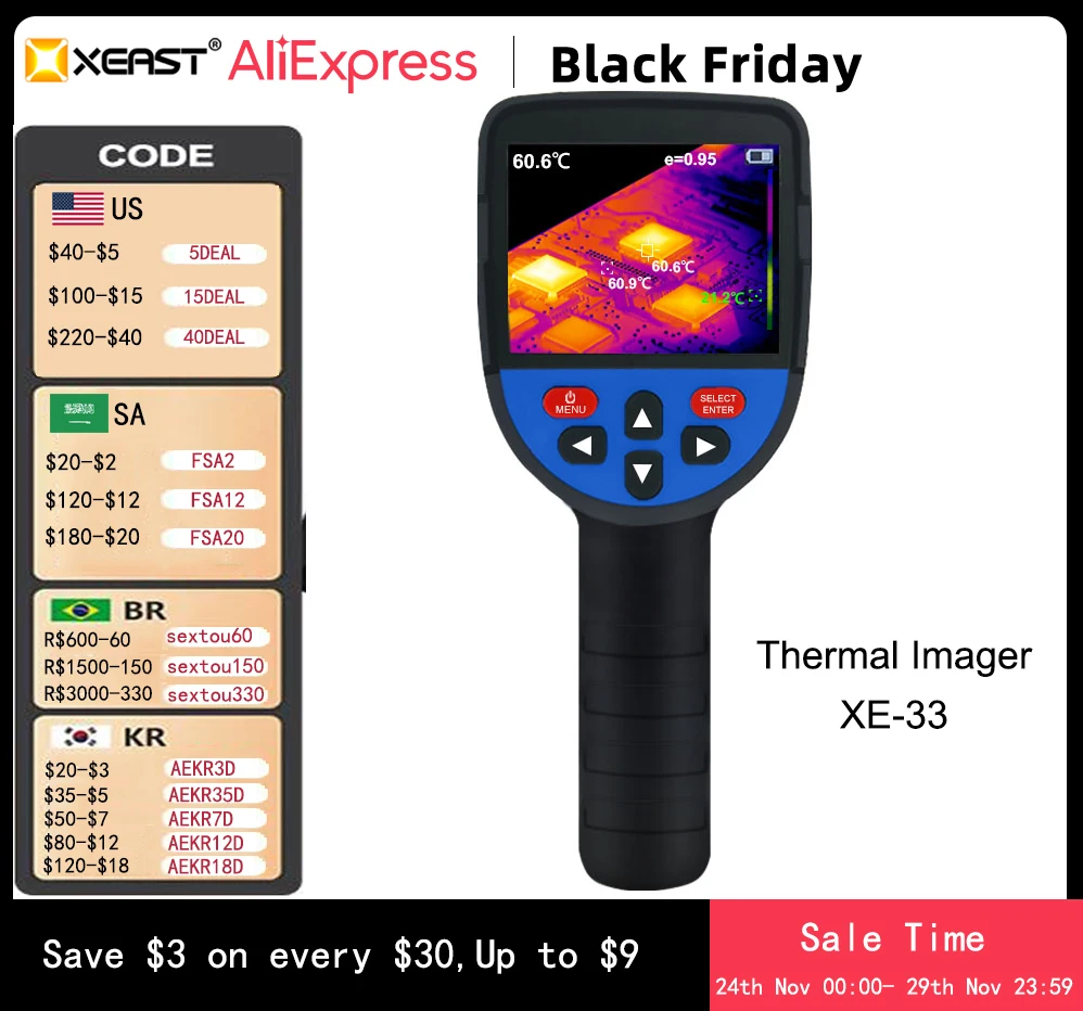 

XEAST Infrared Imaging Camera 320*240 High Resolution XE-33 Industrial Infrared Thermal For Leakage inspection and maintenance