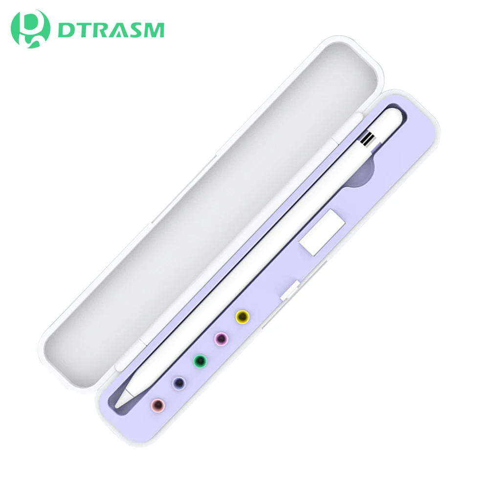 

For Apple Pencil Box 1/2 hard ipad pencil case Touch pen Cover Storage Box Portable Holder nib Case iPencil Accessories stylus