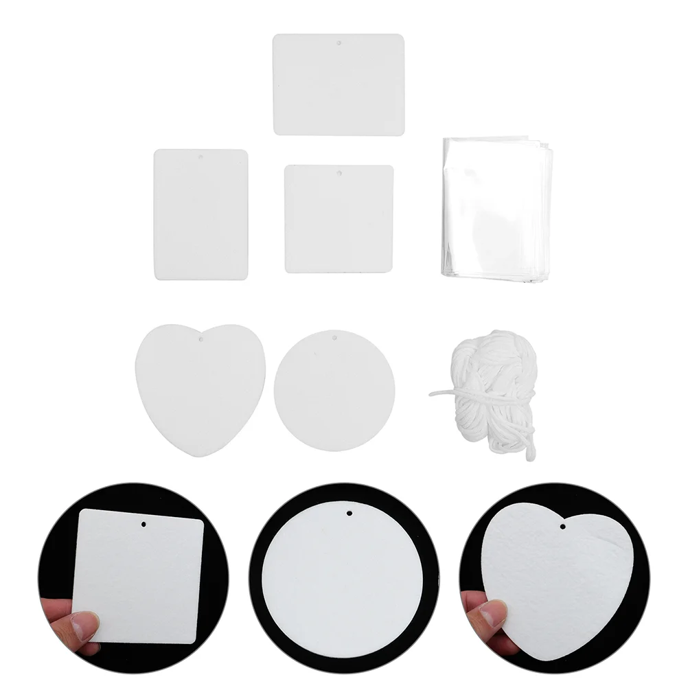 

Freshener Sublimation Air Car Blanks Sheets Scented Sheet Felt Fragrant Oil Blank Fragrance Fresheners Hanging Freshners Diy