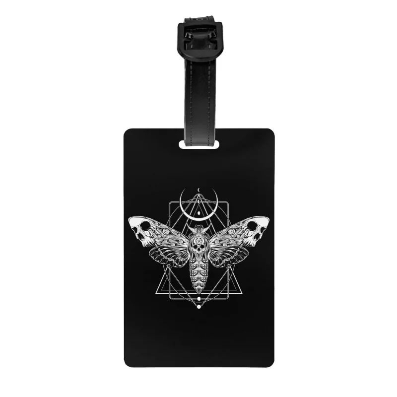 

Багажные бирки Surreal Death Moth для чемодана для путешествий тишина ягнят Готическая ведьма Личная Обложка идентификационная этикетка