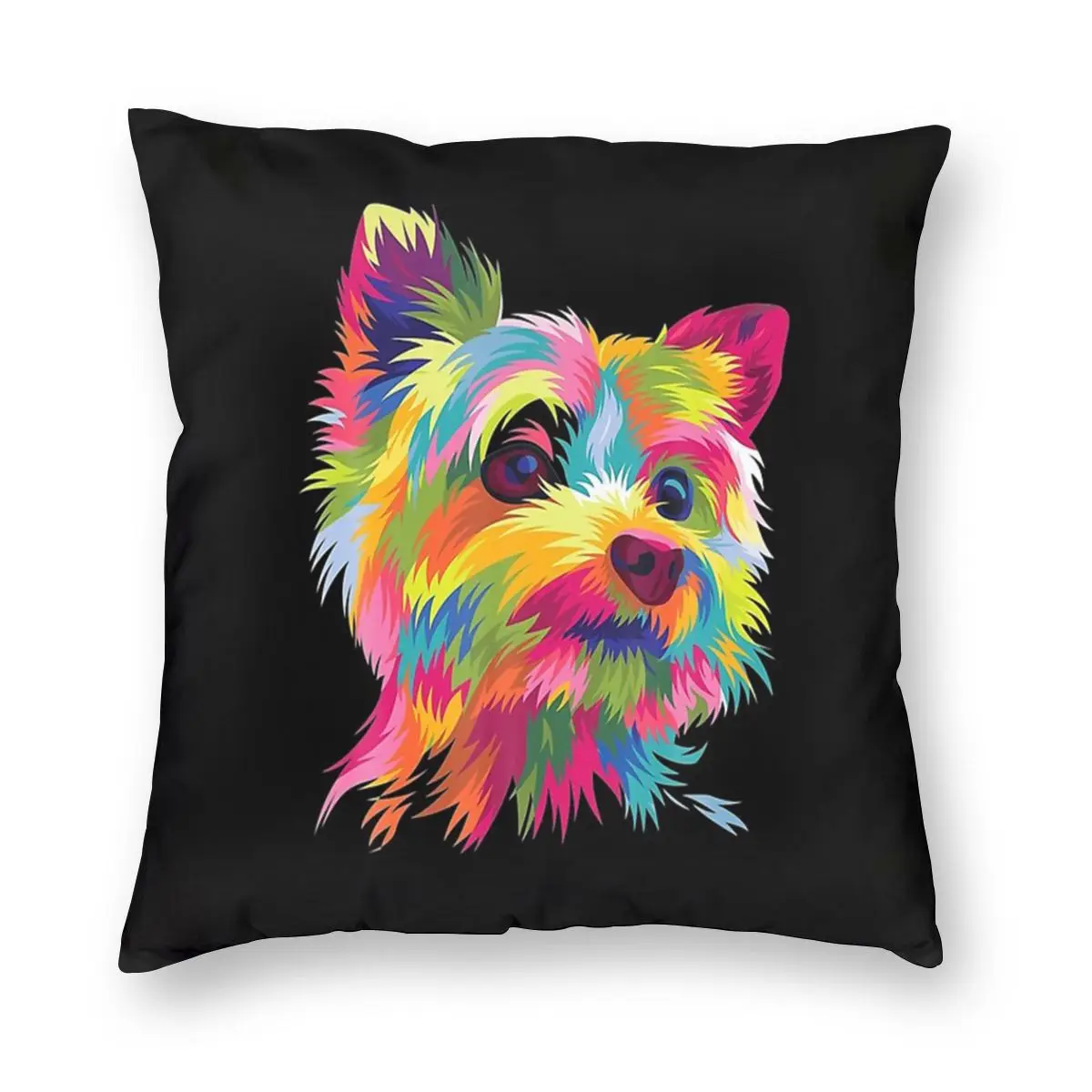 

Yorkshire Terrier Yorkie Pillowcase Decoration Dog Animal Puppy Cushions Throw Pillow for Home Polyester Double-sided Printing