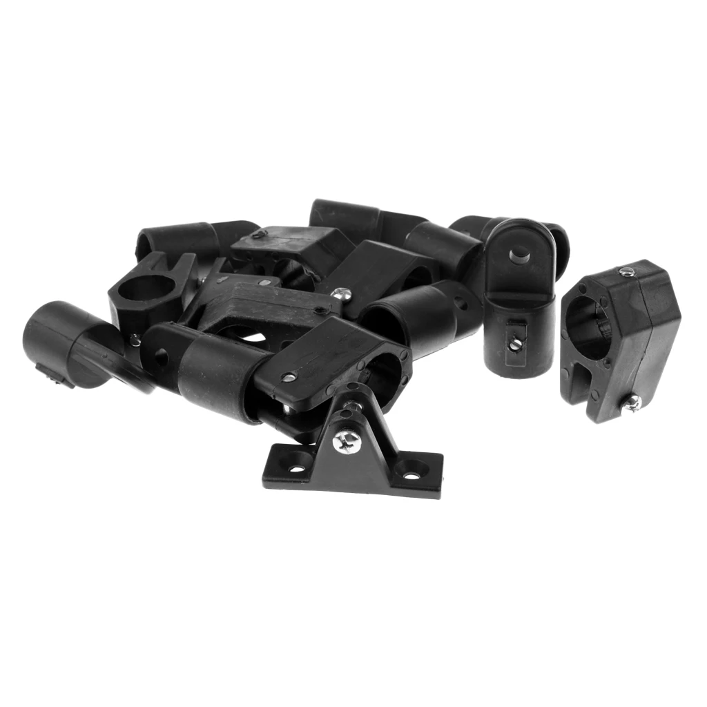 

16-in-1 Boat Yacht Deck Hinge Jaw Slide Eye End for 4 Bow Bimini Top