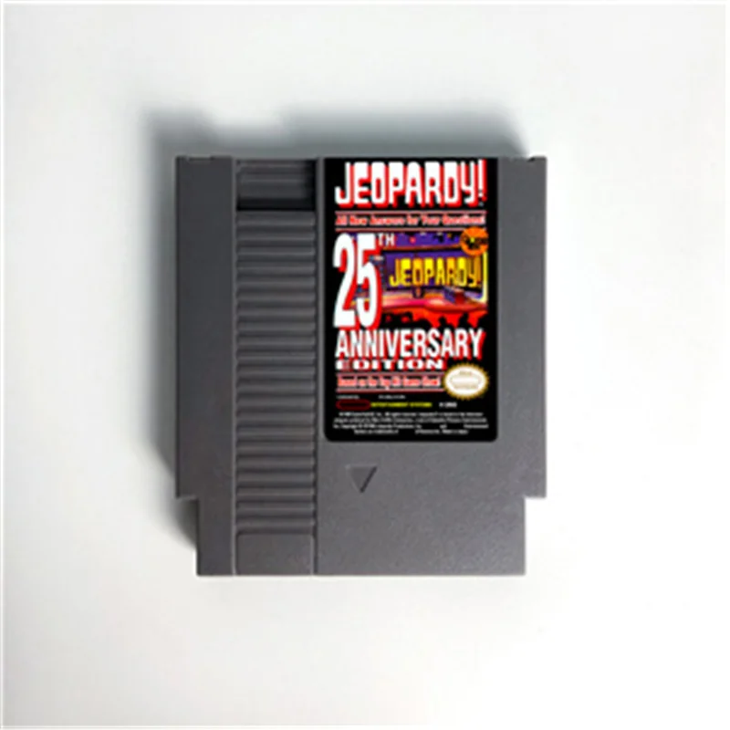 

Jeopardy! 25th Anniversary Edition Game Cart for 72 Pins Retro Console NES