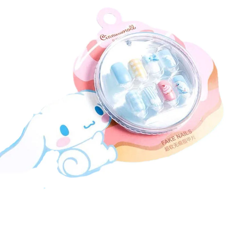 

Sanrios Cinnamoroll Anime Kawaii Cartoon Nail Patch Super Soft Without Marks Wearing Nail Detachable Nail Sticker Birthday Gifts