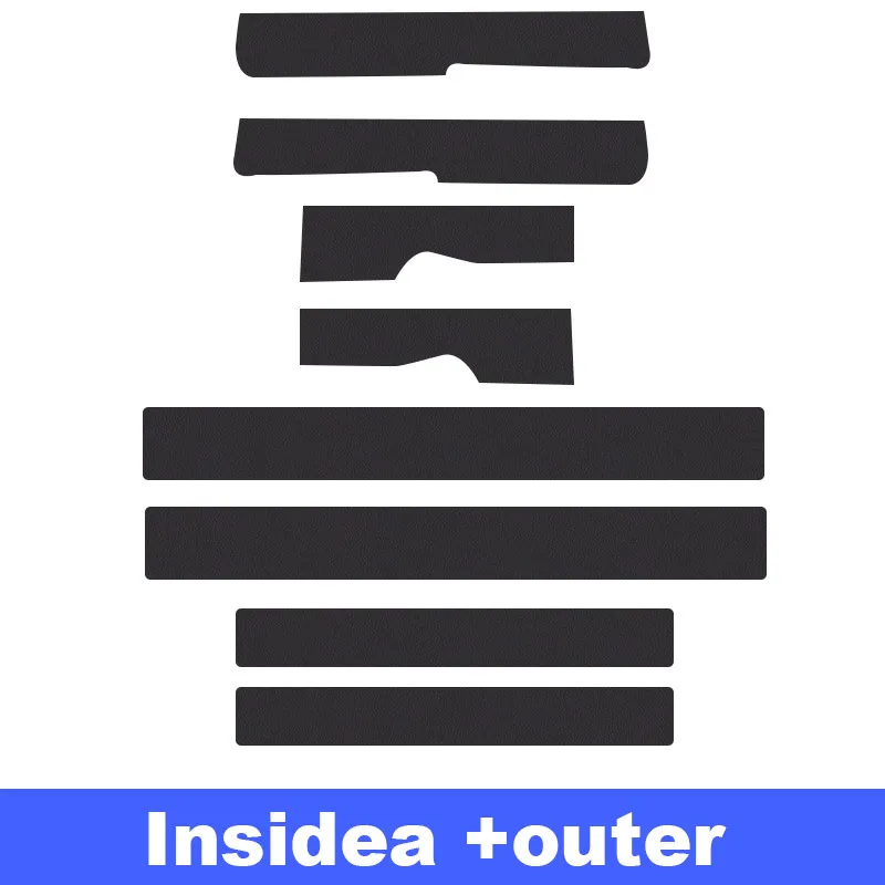 

Для Toyota Corolla Cross автомобильный порог, защитная наклейка из искусственной кожи, наклейки против царапин, аксессуары для внешней модификации