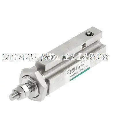 

CJPB10-20 Double Acting Pneumatic Air Cylinder Silver Tone