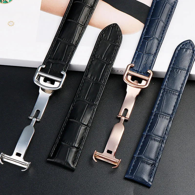 Ремешок сменный из натуральной кожи для наручных часов браслет-цепочка мужчин и