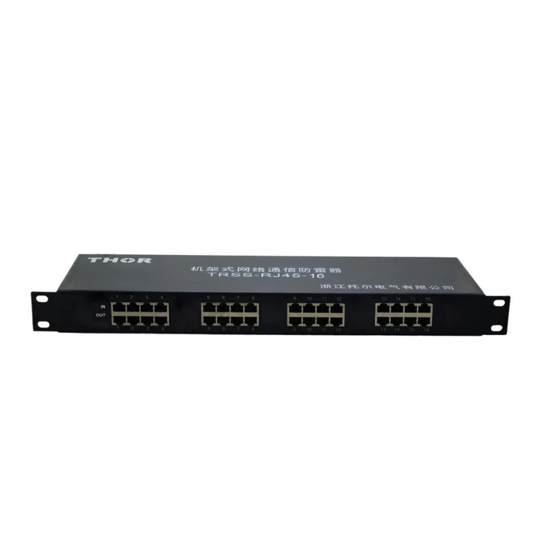 

Rackmount RJ45 surge lightning arrester network power protector