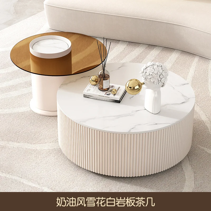 Круглые журнальные столики для библиотеки домашние роскошные минималистичные