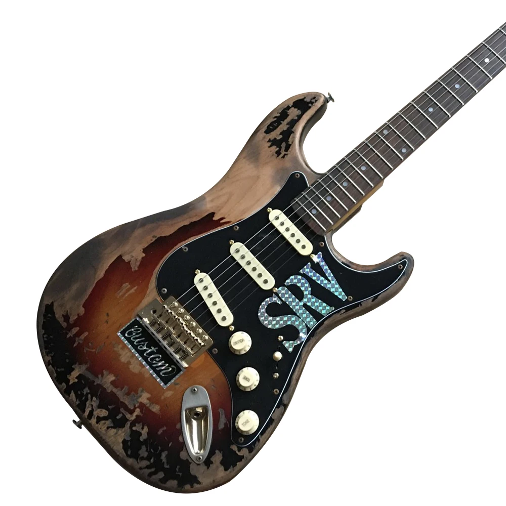 

custom shop.6 Strings Electric Guitar,gitaar relics by hands.rosewood fingerboard
