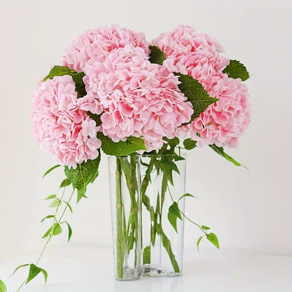 Искусственная Гортензия 58 см реалистичный красочный с листьями украшение для