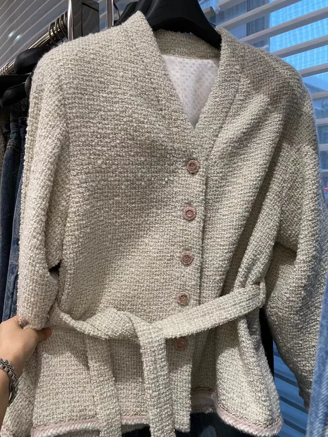 Top Women's Sweater Blouse Jacket Autumn 2024 female coat tops Cardigan coats