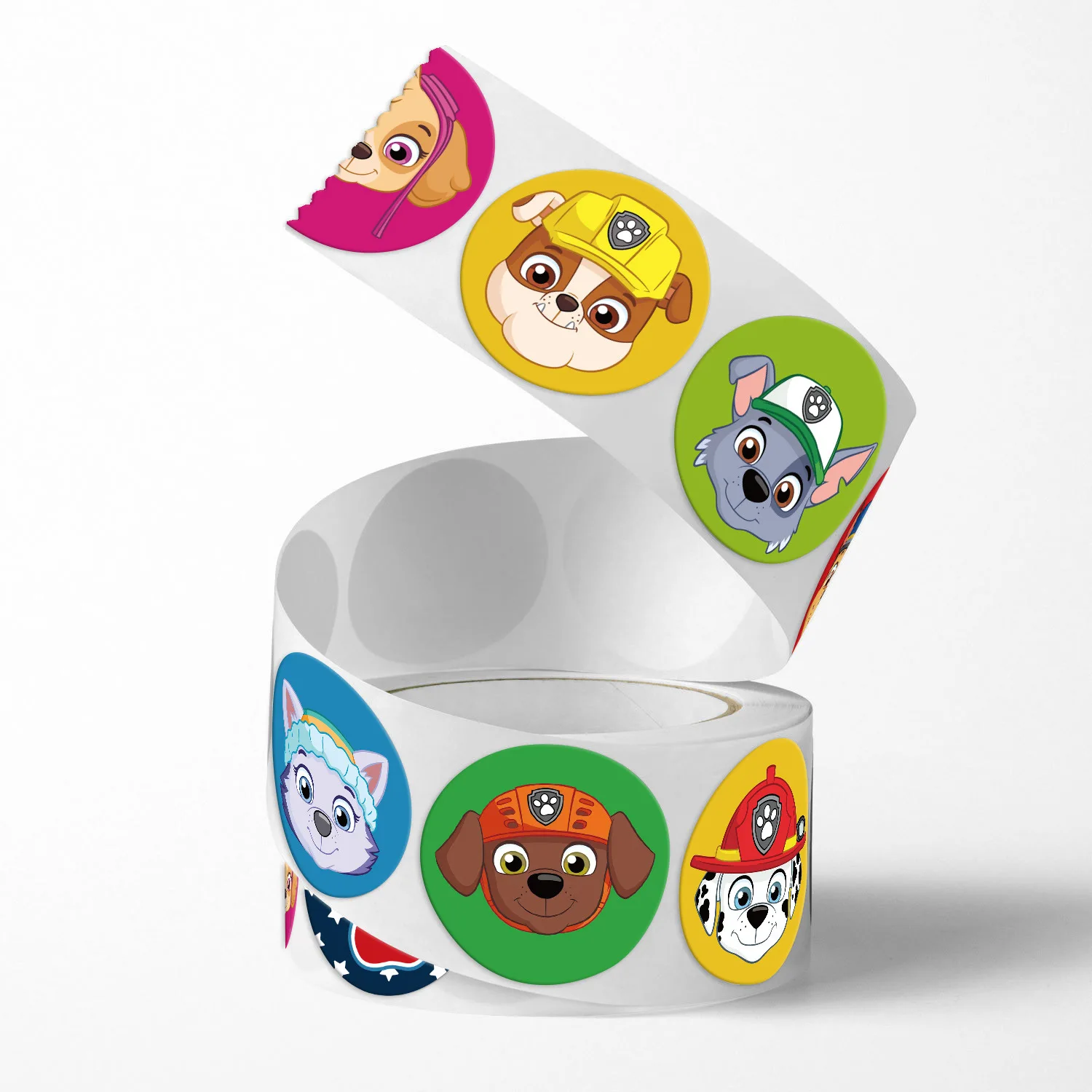 500 шт./рулон Щенячий патруль мультяшная уплотнительная наклейка сделай сам ПВХ