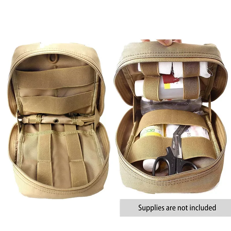 

Survival First Aid Kit Bag Military Tactical Medical Waist PackEmergency Outdoor Travel Camping Oxford Cloth Molle Pouch