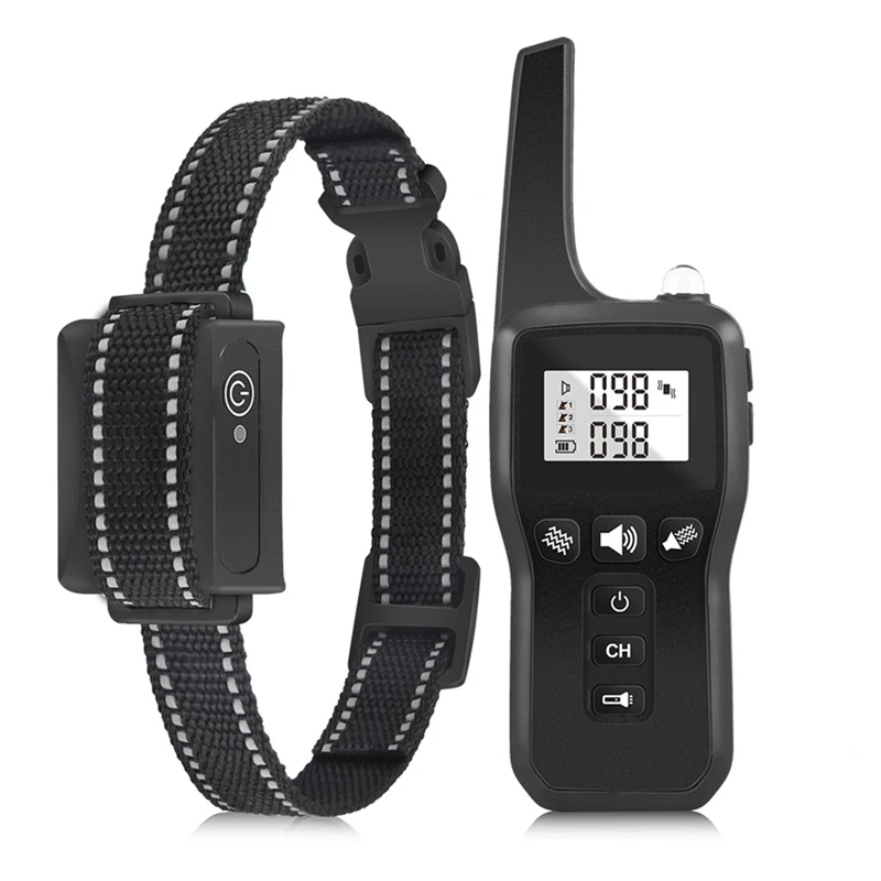 

Bark Stopper Collar Anti Barking Vibrating Collar Remote Control Dog Trainer Waterproof Electronic Bark Stopper