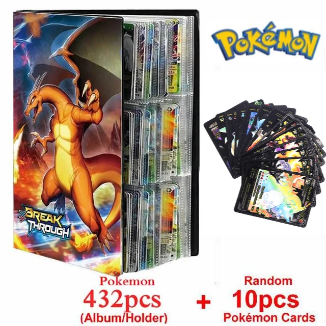 

Коллекция 2022 года, совершенно новый альбом Pokemon, альбом, 540/432 шт., персонажи аниме, игровые карты, любимые папки, подарок на день детей