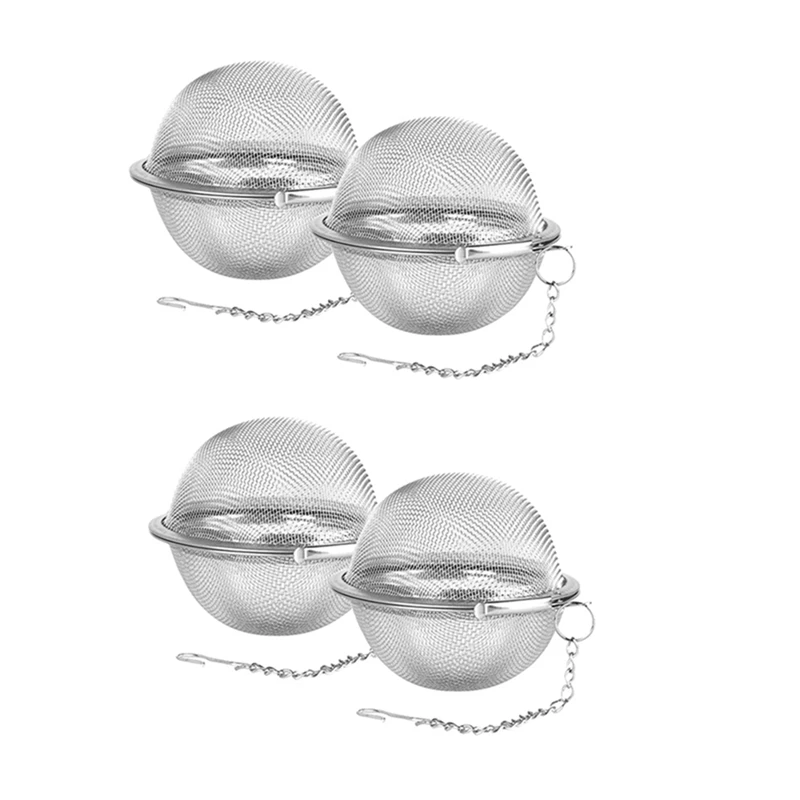 

ABHU 12Pcs Stainless Steel Mesh Tea Ball 2.7 Inches Tea Strainers Tea Strainer Filters For Tea