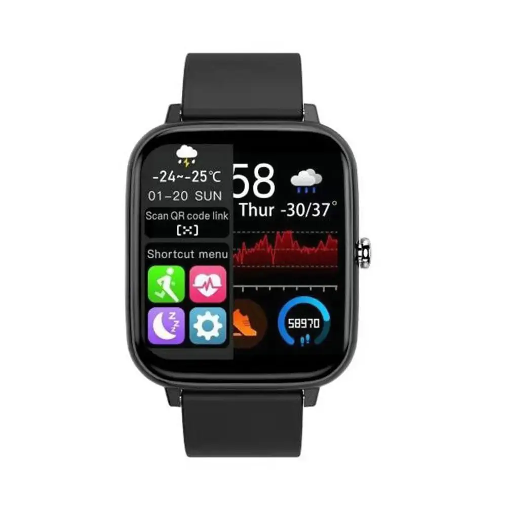 Watch P6 Full Screen Answer Call Sport Fitness Custom Women Men Watch Gift Tracker Dial B8e5