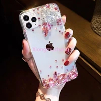 luxury 3d crown diamond bling rhinestone case for iphone 13 pro max 11 pro max 12 pro max 13 mini xr xs max 8 7 plus clear cover