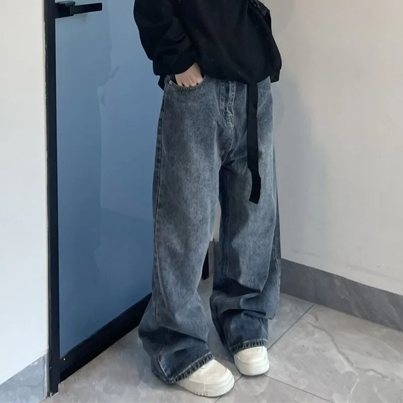 

Women Jeans Y2k Harajuku Baggy Dark Blue Brown High Waist Streetwear Baggy Trousers Female Pants Straight Wide Leg Pants