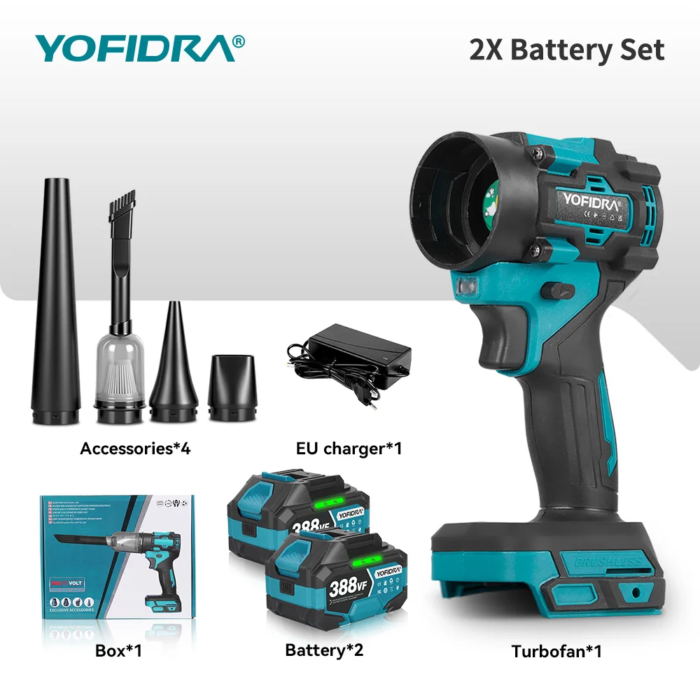 

Бесщеточный турбовентилятор YOFIDRA 4 передачи 18В