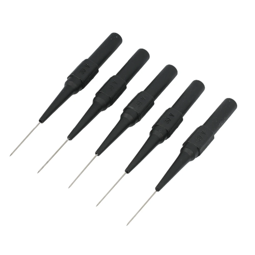 

5pcs General Type Extension Test Probes Multimeter Testing Lead Extension Probes Pen Sharp Needle Micro Pin Black/Red