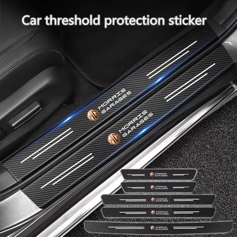 

Carbon Fiber Car Threshold Protective Film Anti Scratch Matte Black Nano Sticker For MG MG3 MG5 MG6 MG7 TF ZR ZS 3SW 2015-2022