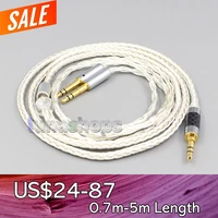 ln007045 16 core occ silver plated headphone cable 7mm high step for hifiman sundara ananda he1000se he6se he400i he400se arya