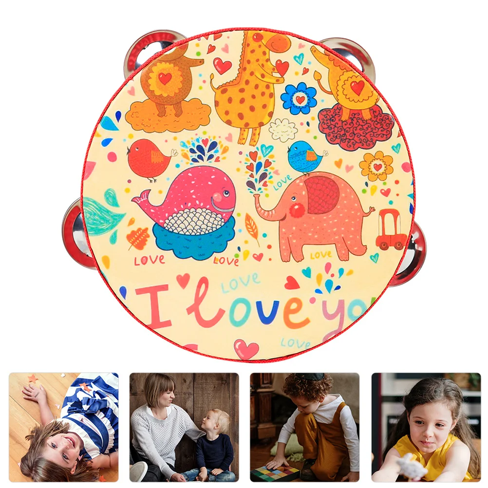 

Children Clapping Tambourine Music Toy Musical Waist Drum Colorful Educational Instrument Toddler Instruments