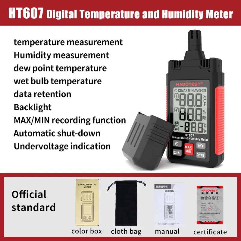 

Цифровой термогигрометр Cretrust