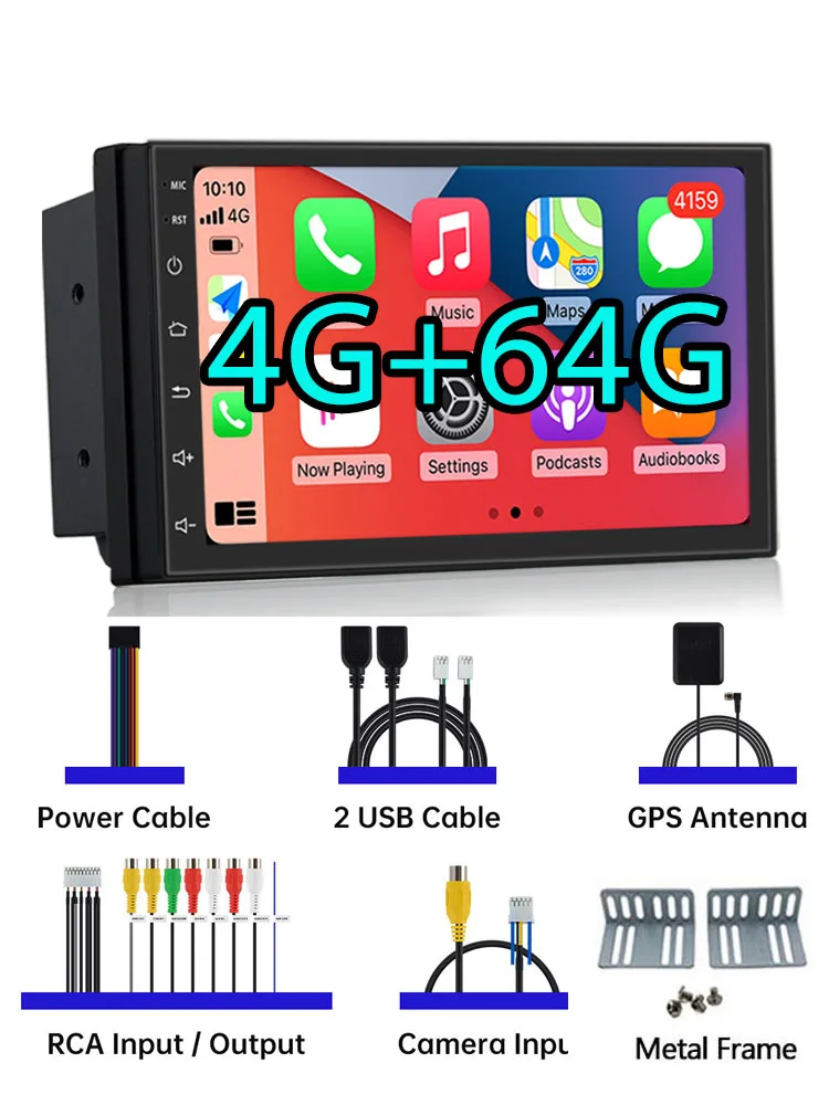 Мультимедийная магнитола универсальная мультимедийная стерео-система на Android 13