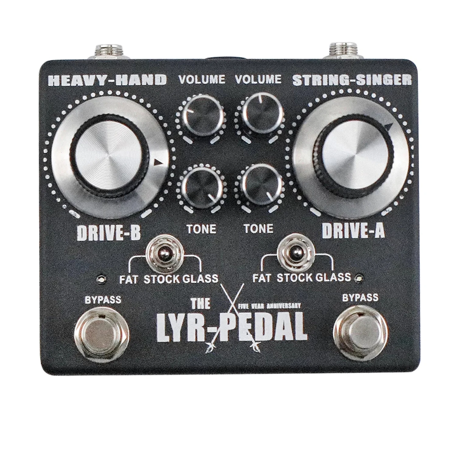 

LYR PEDALS（LY-ROCK）,Guitar Pedal,King Tone Duellist OVERDRIVE Distortion Effect Pedal,Classic Effect Pedal,Black, True Bypass