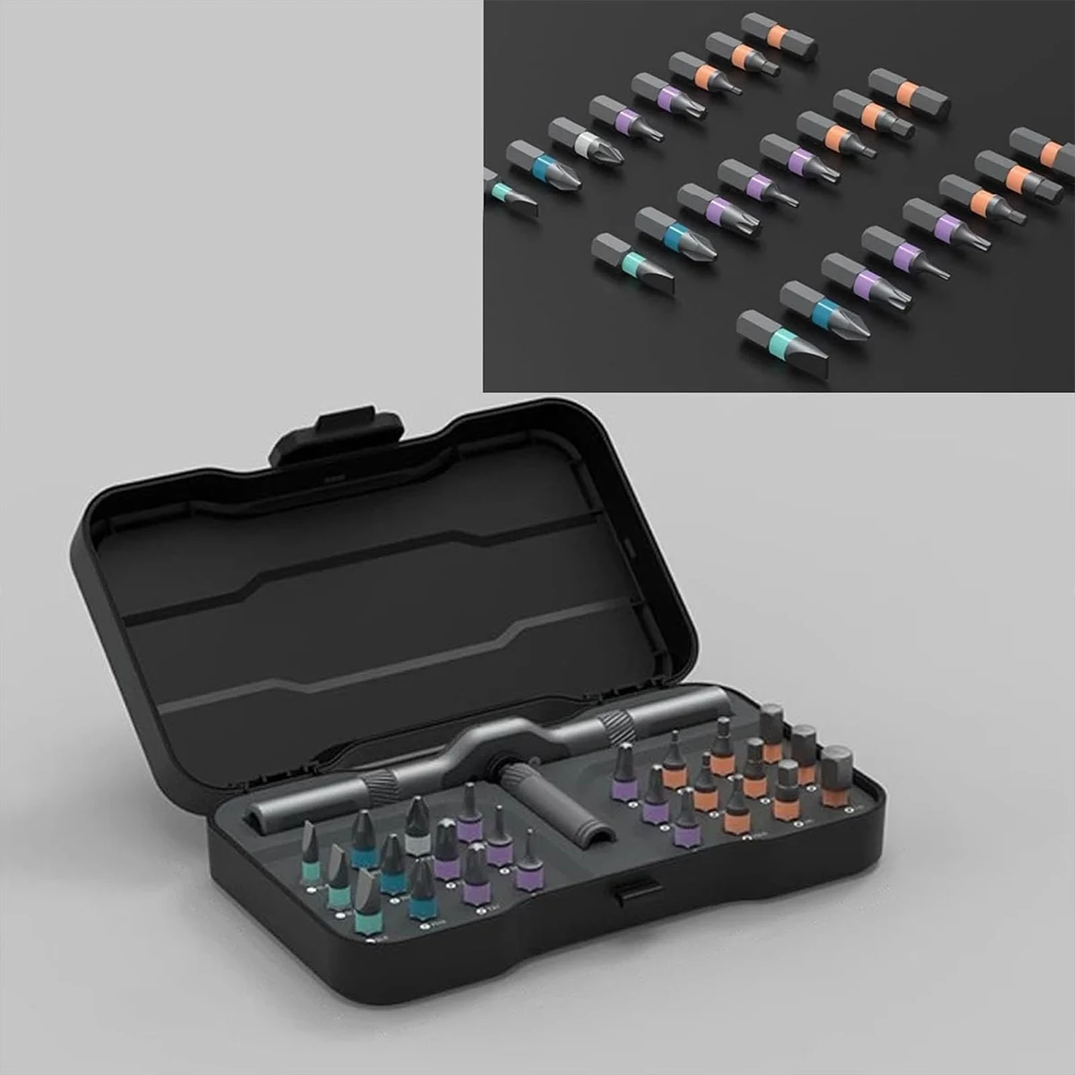 DUKA Atuman RS1 24 в 1 универсальный ключ с храповым механизмом отвертка S2 магнитные биты