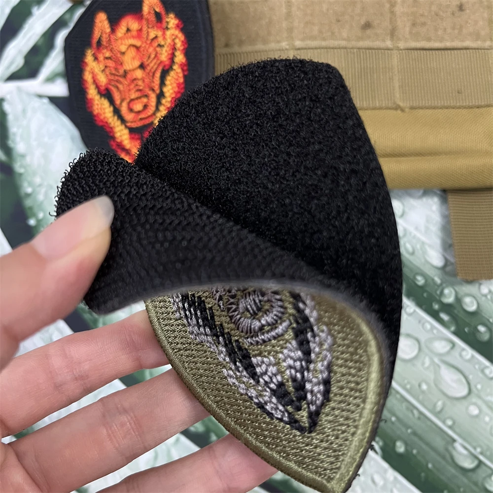 Вышитые нашивки с шевроном и волком тактический значок для морального духа