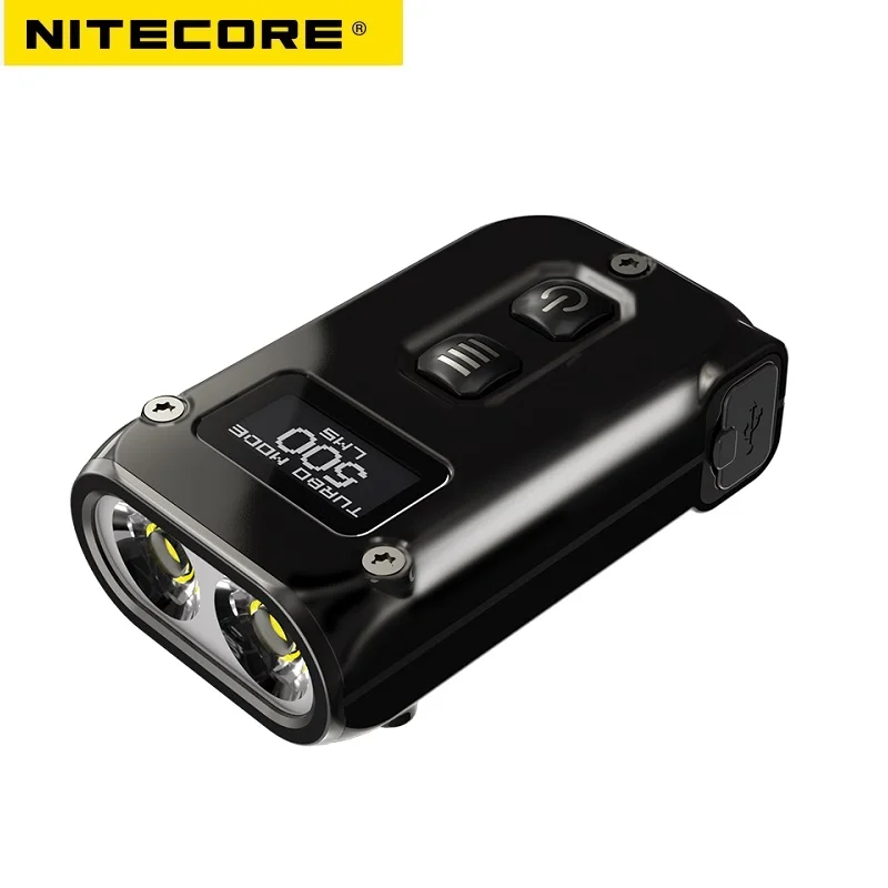 

NITECORE TINI2 SS Mini Keychain Light EDC Smart Flashlight USB Type-C Rechargeable 500 Lumens, LED Key Light,with 280mAh Battery