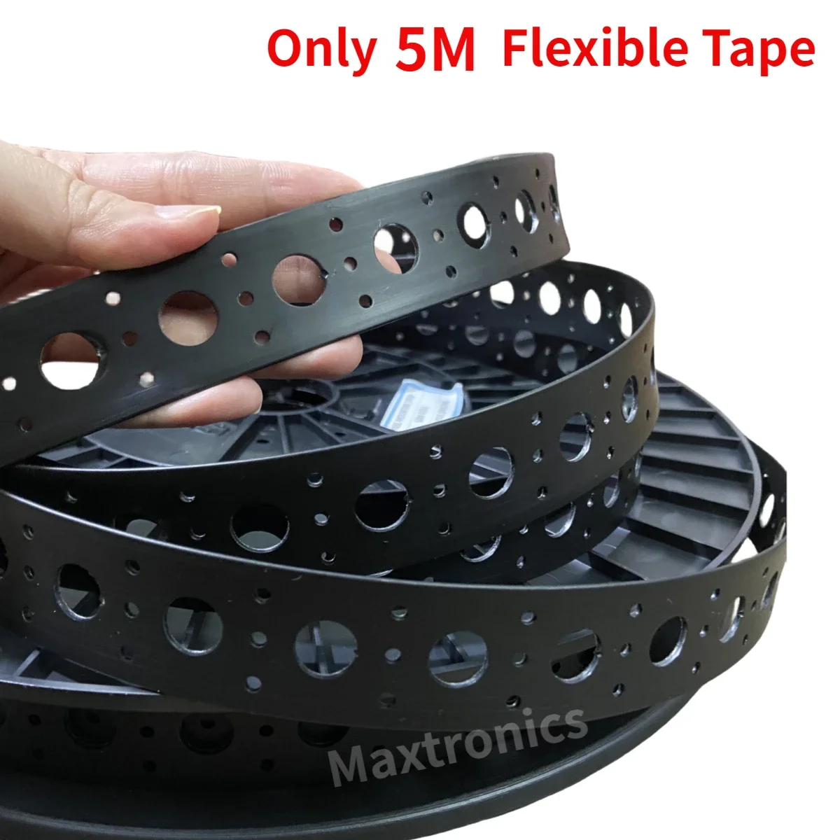 Черная гибкая светодиодная лента для крепления на рождественскую елку 5м/10м