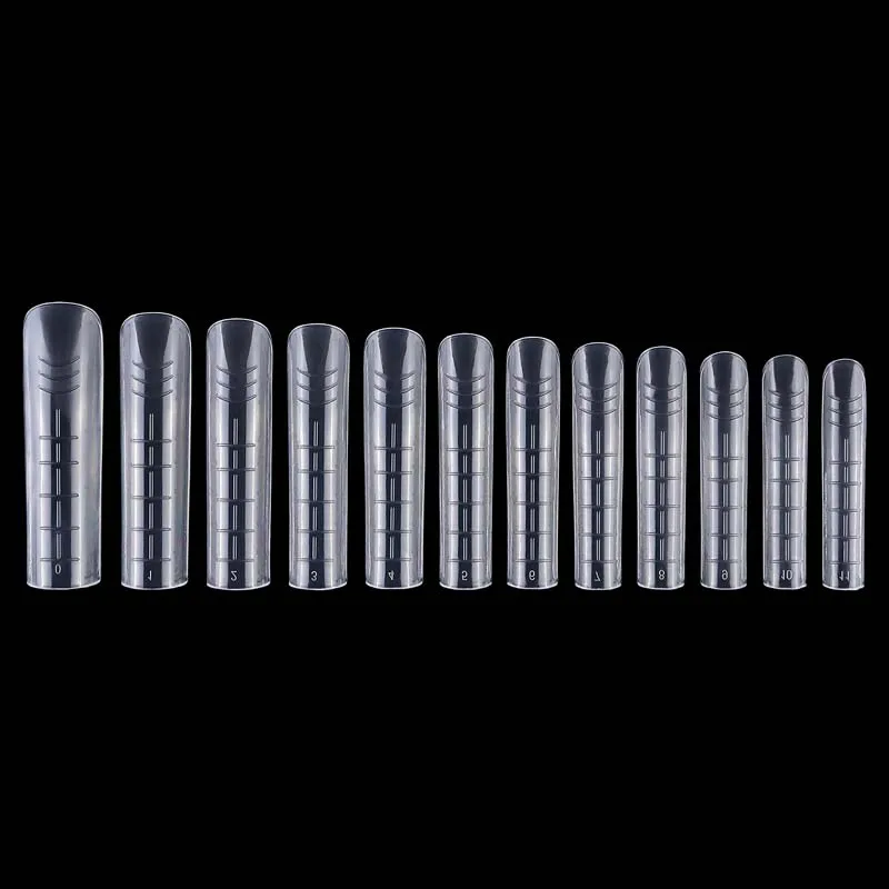 Двойная форма для ногтей накладные Типсы удлиняющая на шпильке полигеля