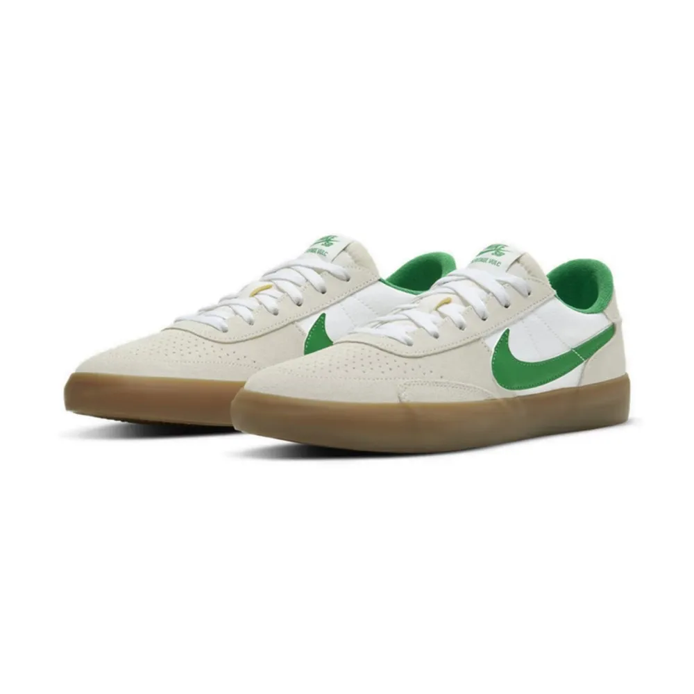 Фото Кеды Nike SB Heritage Vulc Versatile низкие унисекс, бежево-зеленые CD5010-101 №1