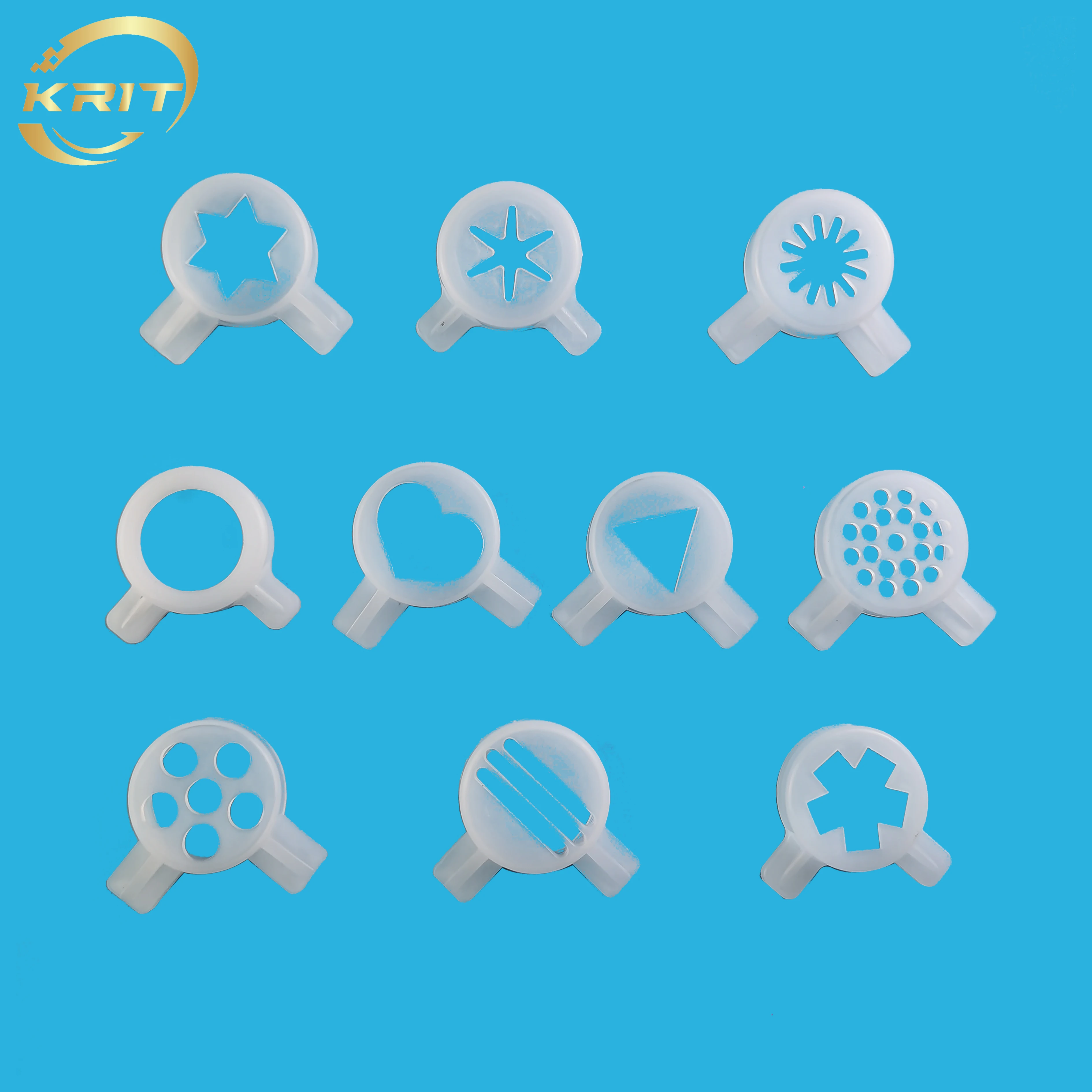 

10 In 1 Set Fantastic Modeling Caps Spare Parts Of Soft Serve Ice Cream Makers Nozzle Moulding Lids Inner Diameter 29mm VEVOR