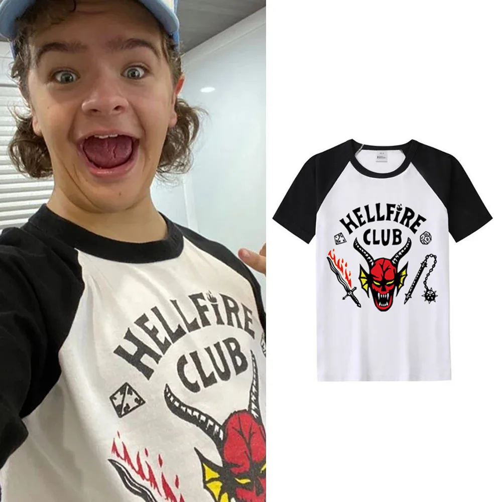 

New Stranger Things 4 T Shirts Baseball Tee Shirt 2022 Hellfire Club Men Clothing Hip Hop Tshirt Unisex Summer Tops