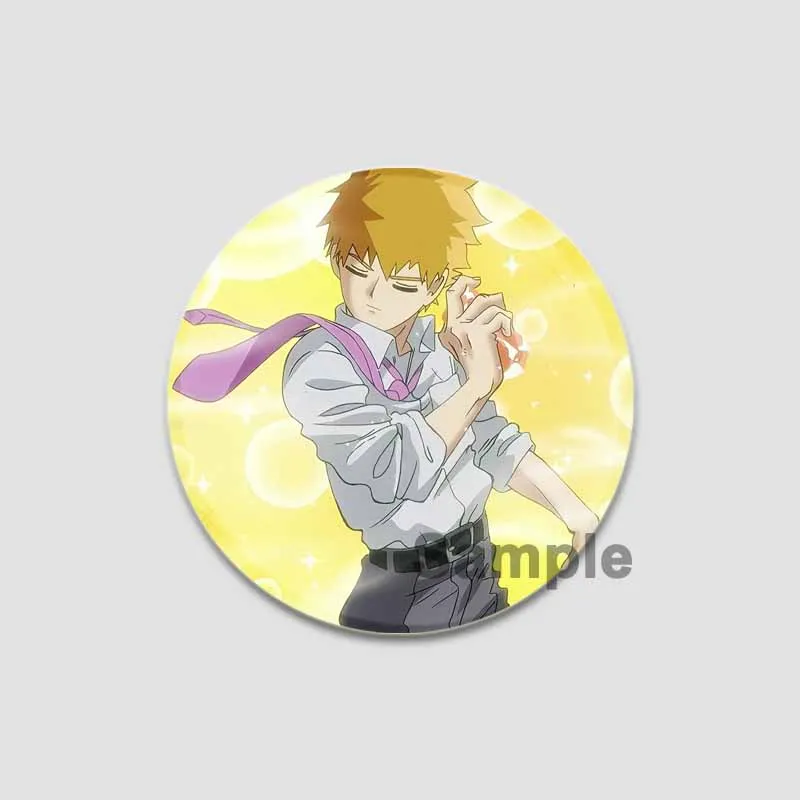 

Значок из жести Arataka Reigen/Shigeo Kageyama/Ekubo/Ritsu Kageyama
