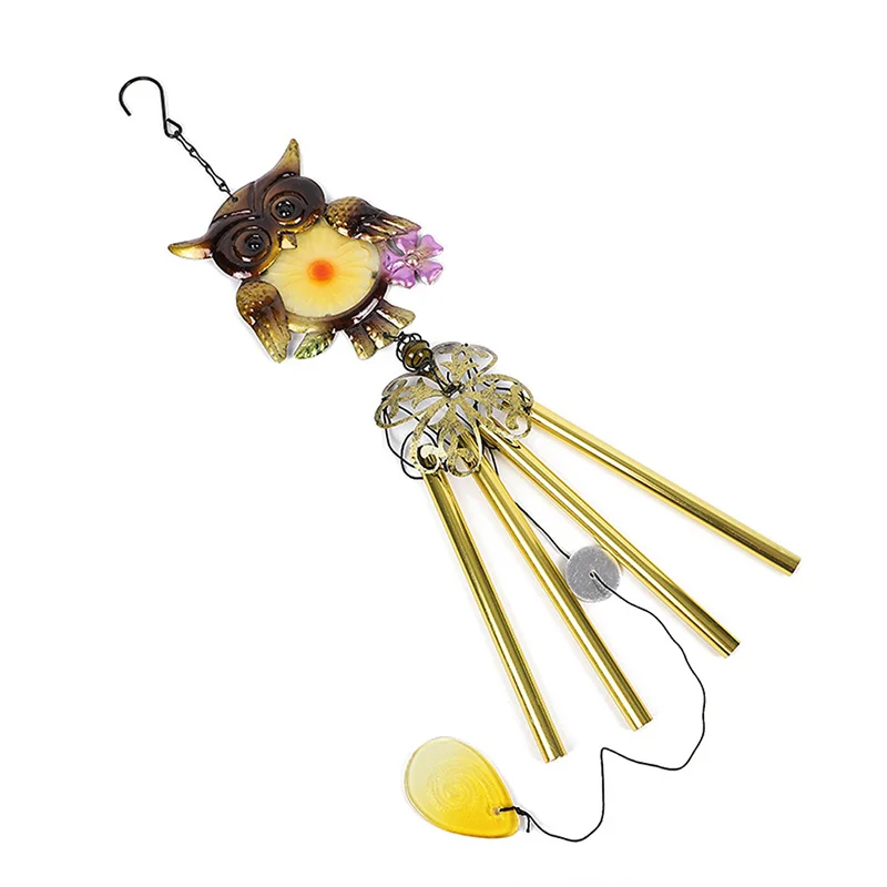 

Подвеска в виде колокольчика, металлическая подвеска в виде совы, ветряные колокольчики, садовая декоративная подвеска в уличном стиле, под...