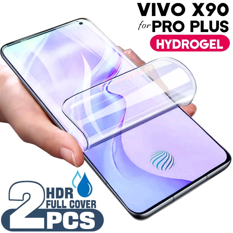 2Pcs Pellicola Idrogel Protezioni Di Schermo Per Vivo X90 Pro Plus V21 V25E Y35 Y33S Pellicola Salvaschermo Per Vivo Y35 Y33S X90 Pro Non Bicchiere