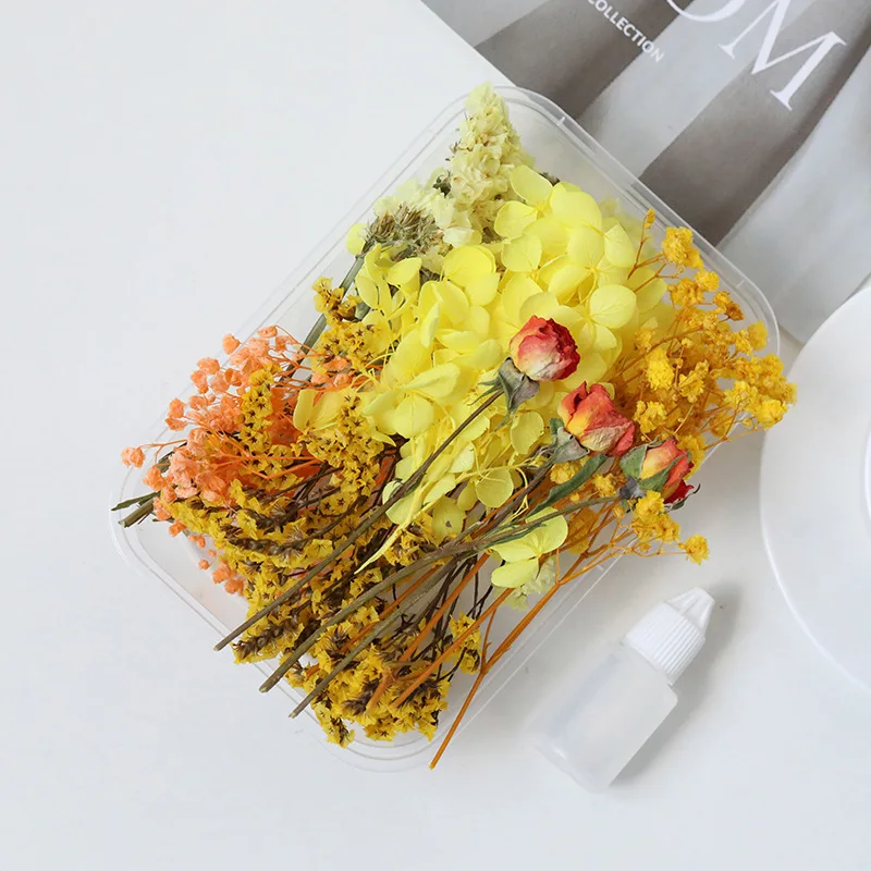 

1 коробка, искусственные растения, натуральные настоящие сушеные цветы для свечей, форма для эпоксидной смолы, сделай сам, украшения, аксессуары для дома, поделки