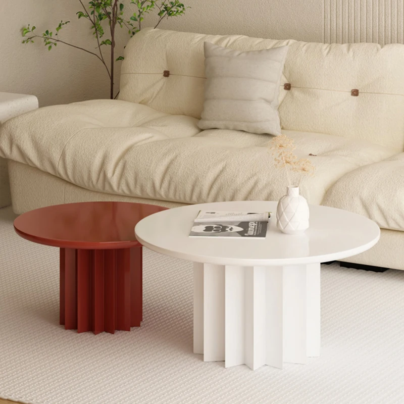 

Маленький чайный боковой столик для гостиной, Круглый Деревянный скандинавский диван, круглый стол, Мини Белый дизайнерский барный стол, це...