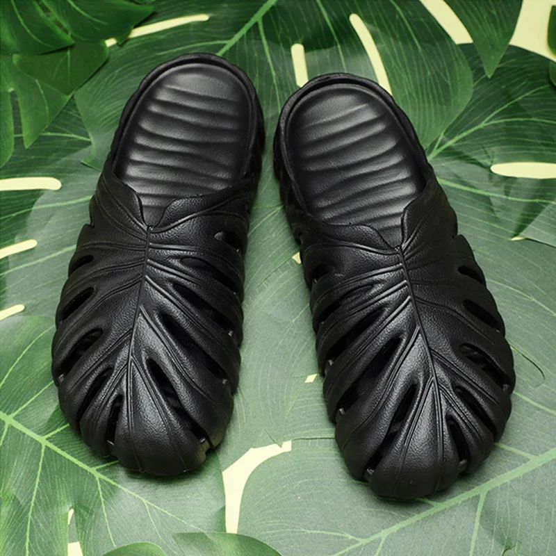 Summer Fashion Men'S Comfortable Thick Soled Home Casual Breathable Slippers Bathroom Anti-Slip Couple Slipper