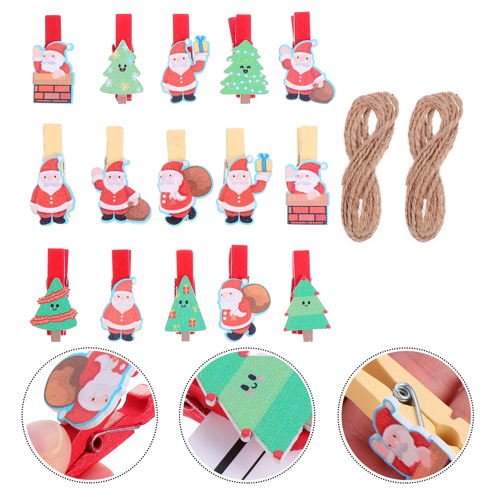 

Clips Christmas Clip Wood Photo Wooden Mini Clothespins Holiday Clothes Xmaspegs Photos Pinhanging Small Tiny Holderpaper